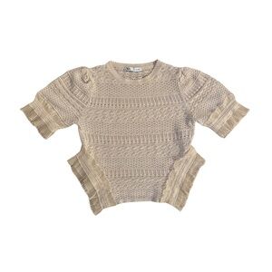 Zara Cream Knit Body Top